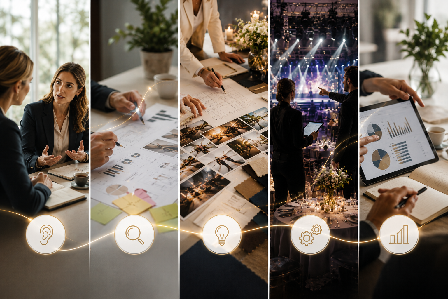 Organizzazione e gestione eventi: consulenza, analisi, progettazione, realizzazione e valutazione dei risultati