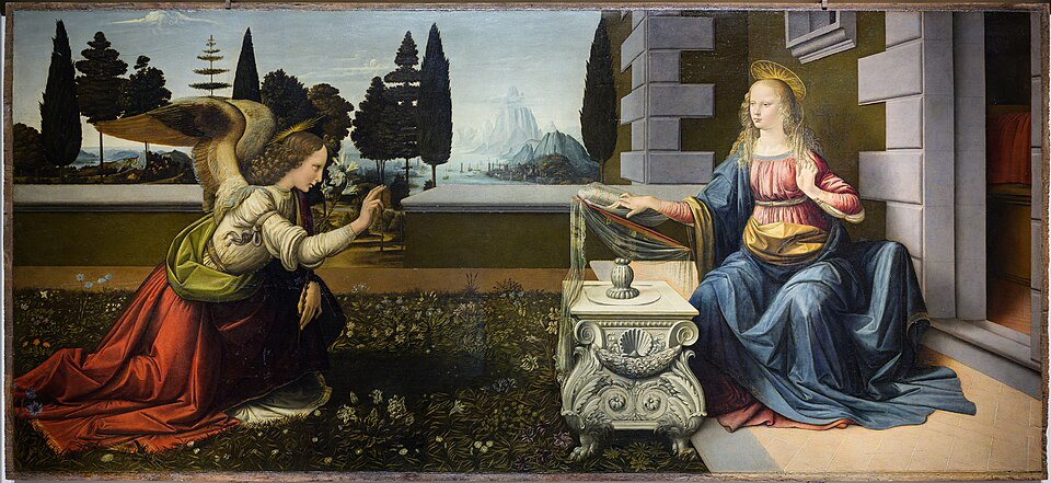 L'annunciazione di Leonardo Da Vinci